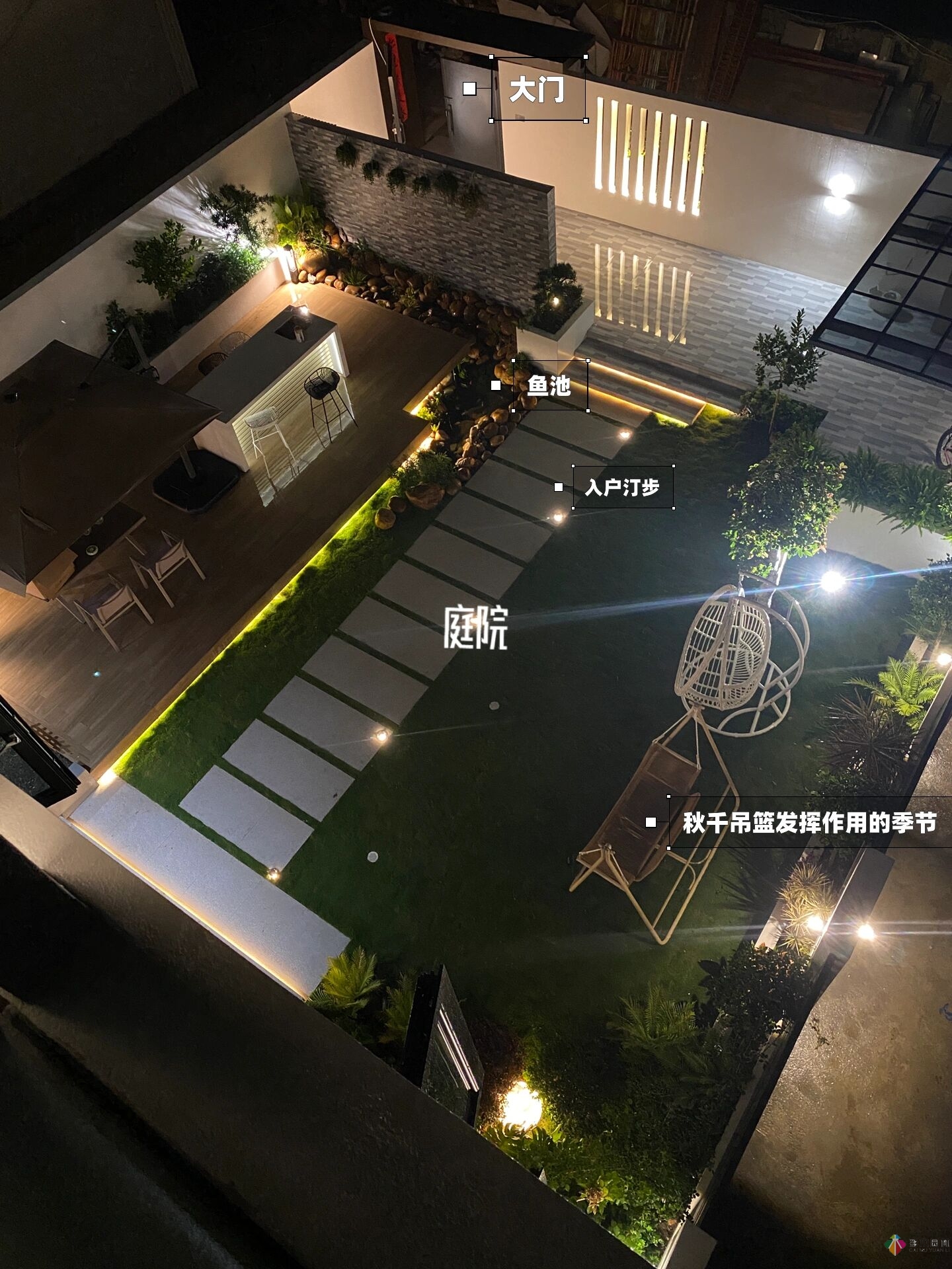 花17萬，改造農(nóng)村自建房150 m2庭院花園，入住三個月，感覺好